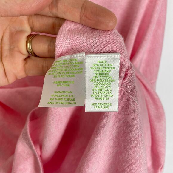 Lilly Pulitzer | Cobo Heather Pink Boatneck Oversized Lightweight Sweater - Picture 10 of 11